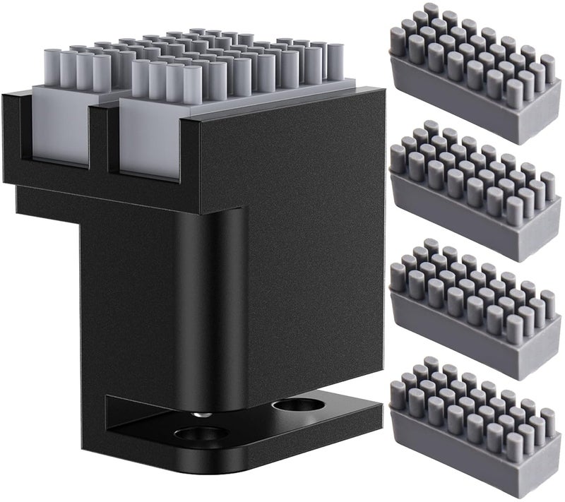 BIQU Panda Nozzle Brush + 4Pcs Silicone Brush Kit, Wiper for Bambu-Lab P1S/P1P/X1C/X1E 3D Printers, Plug in Play, Upgrade Dual Brush Heads Nozzle Wiper for Filament Cleaning - Image 1